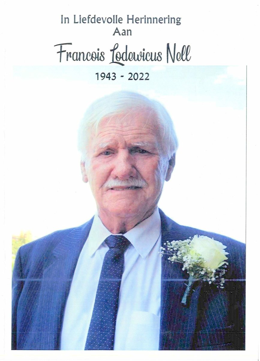 NELL-Francois-Lodewicus-Nn-Frans-1943-2022-M_1