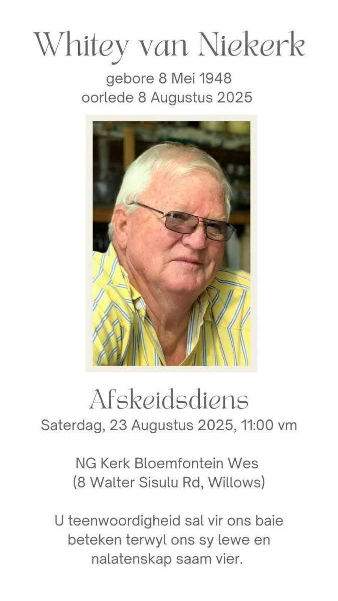 NIEKERK-VAN-Whitey-1948-2025-M-01