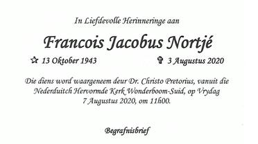 NORTJÉ-Francois-Jacobus-1943-2020-F
