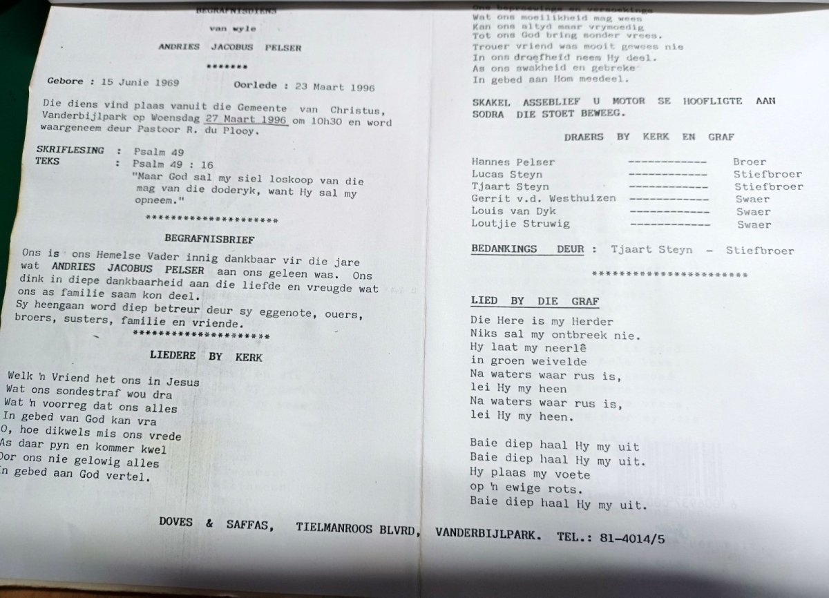 PELSER-Andries-Jacobus-1969-1996-M-101