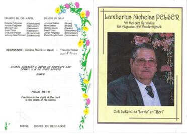 PELSER-Lambertus-Nicholas-Nn-Jorrie.Bert-1922-1996-M