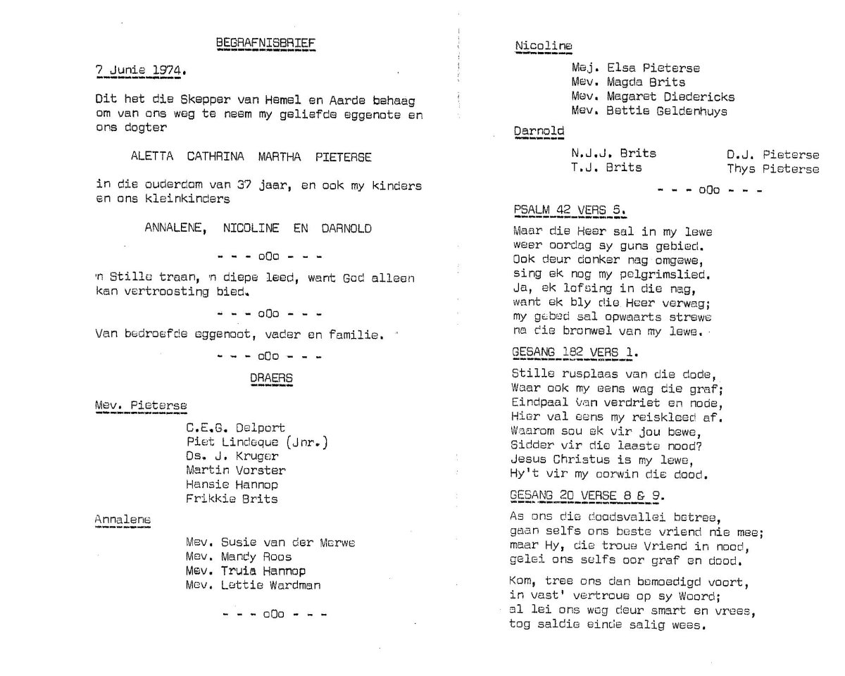 PIETERSE-Aletta-Cathrina-Martha-1974-Annalene-1974-Nicoline-1974-Darnold-1969-1974