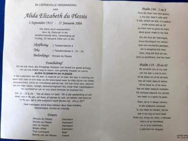 PLESSIS-DU-Alida-Elizabeth-1913-2004-F-2