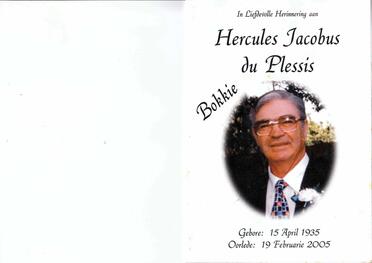 PLESSIS-DU-Hercules-Jacobus-Nn-Bokkie-1935-2005-M-101
