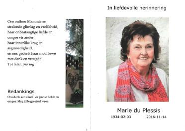 PLESSIS-DU-Maria-Magdalena-Nn-Marie-nee-Steyn-1934-2016-F