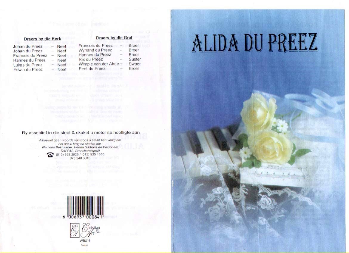 PREEZ-DU-Alida-Johanna-Nn-Alida-1941-2002-F-1
