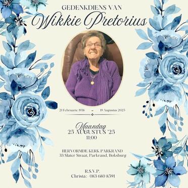 PRETORIUS-Wilhelmina-Jacoba-Nn-Wikkie.Sattie-1938-2025-F-101