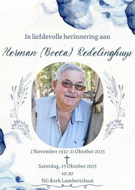 REDELINGHUYS-Herman-Nn-Boeta-1932-2025-M-101