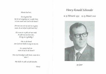 SCHROEDER-Henry-Ronald-Nn-Henty-1931-2010-M