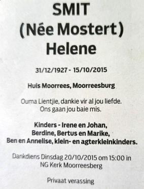 SMIT-Helene-Nn-Lientjie-née-Mostert-1927-2015-F