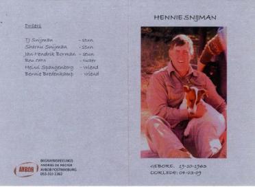 SNIJMAN-Surnames-Vanne