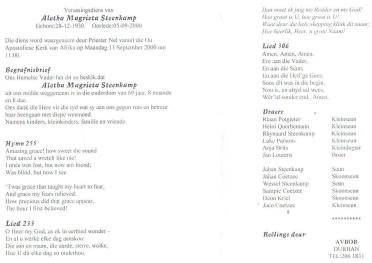 STEENKAMP-Aletha-Magrieta-nee-Lourens-1930-2000-F