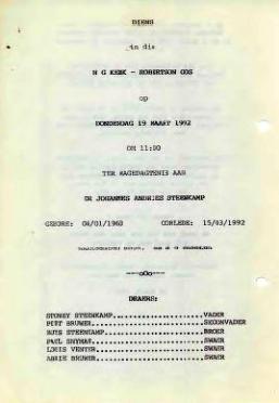 STEENKAMP-Johannes-Andries-1963-1992-Dr-M