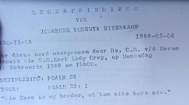 STEENKAMP-Johannes-Lodewyk-1920-1988-M