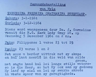 STEENKAMP-Theunsina-Fredrika-Chatharina-1924-1984-F