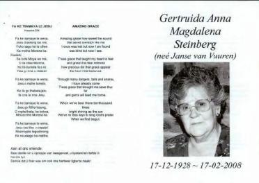 STEINBERG-Gertruida-Anna-Magdalena-née-JanseVanVuuren-1928-2008-F