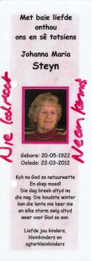 STEYN-Johanna-Maria-1922-2012-F
