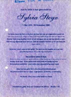 STEYN-Sylvia-1955-2012-F_1