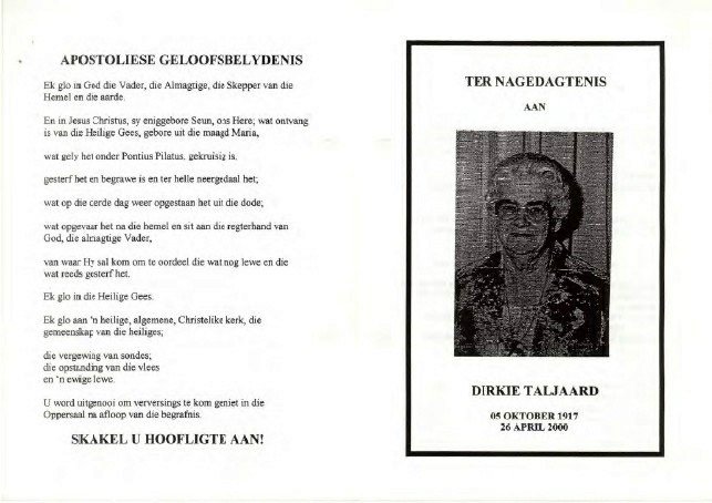 TALJAARD-Anna-Sophia-Nn-Dirkie-nee-DeSwardt-1917-2000-F_1