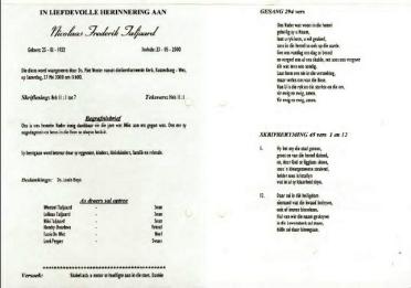 TALJAARD-Nicolaas-Frederik-Nn-Nic-1932-2000-GGSA.NoordWesVersameling-M