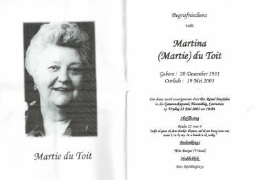 TOIT-DU-Martina-Nn-Martie-1931-2003-F