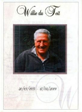 TOIT-DU-Willem-Abram-Nn-Willie-1933-2009-GGSA.NoordWesVersameling-M