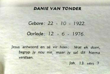 TONDER-VAN-Danie-1922-1976-M