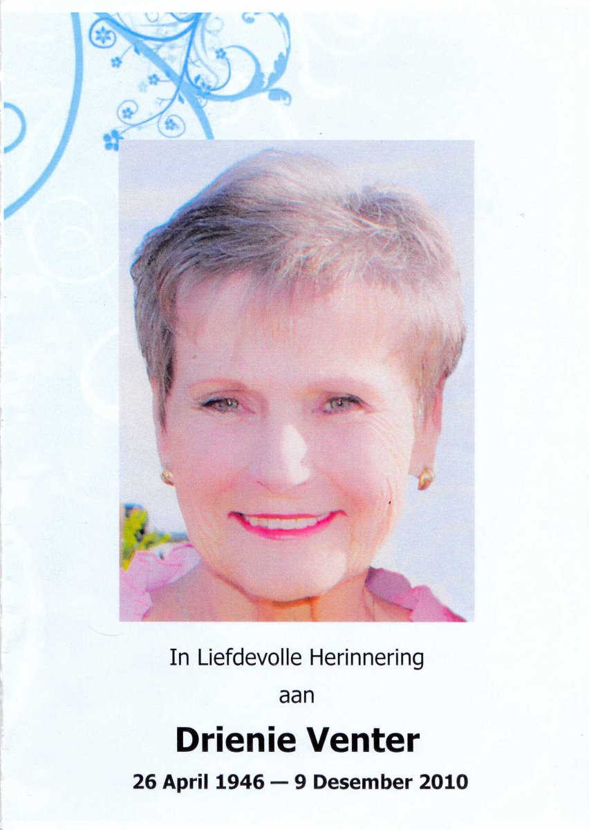 VENTER-Drienie-Nn-Darling-1946-2010-F_1