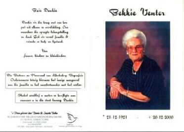 VENTER-Elizabeth-Maria-Nn-Bekkie-nee-DeKlerk-1921-2000-GGSA.NoordWesVersameling-F