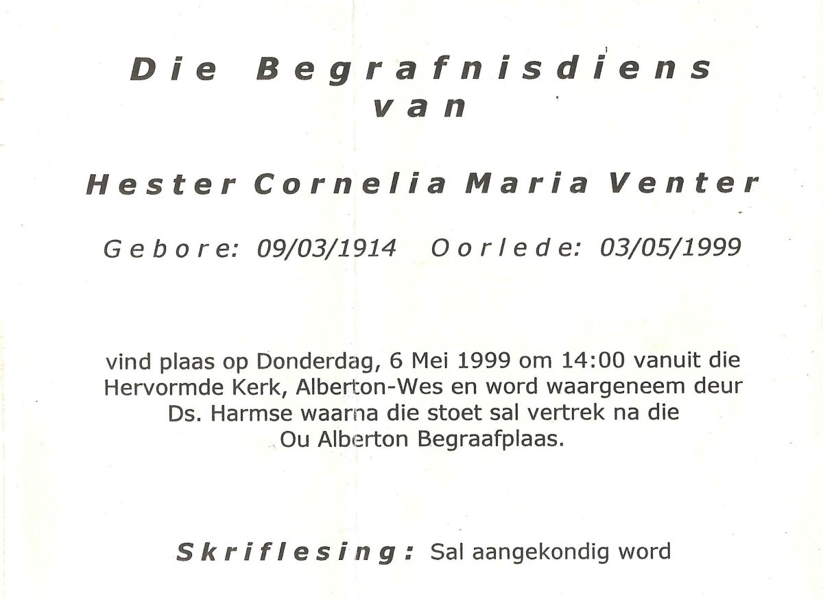 VENTER-Hester-Cornelia-Maria-Nn-Hester-1914-1999-F_2