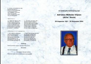VILJOEN-Adrianus-Wilhelm-Nn-Attie.Awie-1921-2004-GGSA.NoordWesVersameling-M