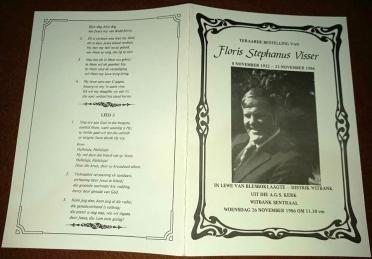 VISSER-Floris-Stephanus-1932-1986-M