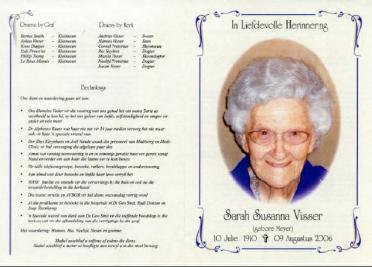 VISSER-Sarah-Susanna-nee-Meyer-1910-2006-GGSA.NoordWesVersameling-F