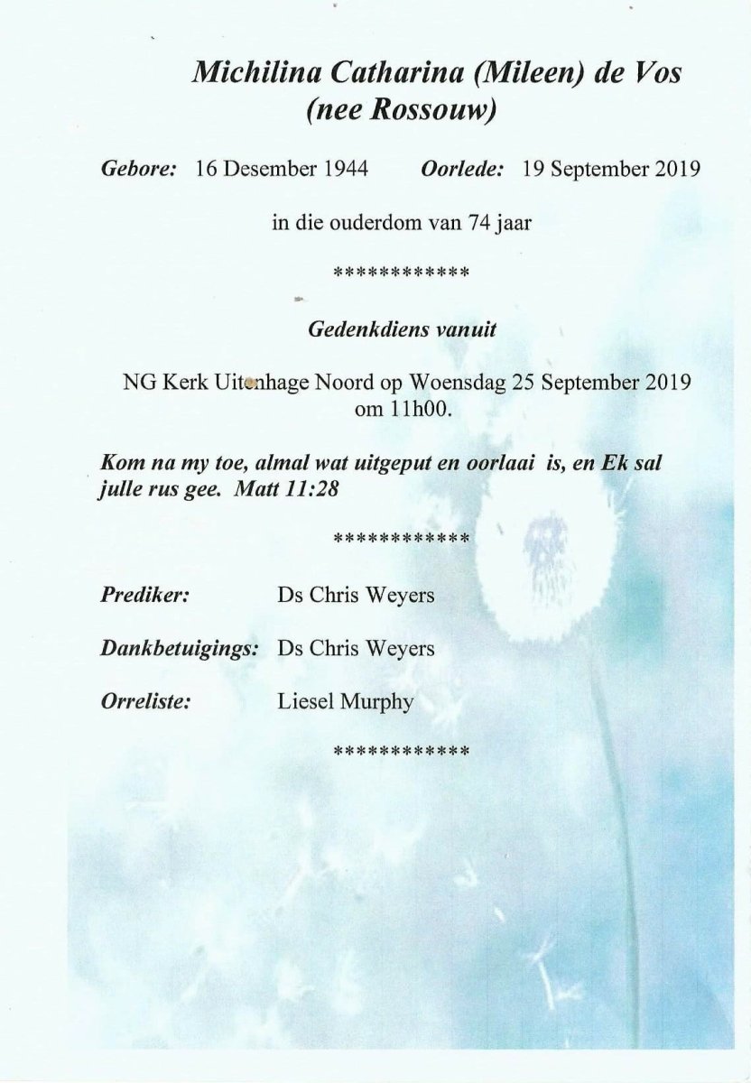 VOS-DE-Michilina-Catharina-Nn-Mileen-née-Rossouw-1944-2019-F_2