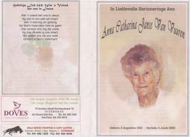 VUUREN-JANSE-VAN-Anna-Catharina-1918-2009-F