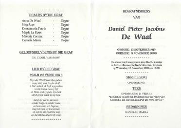 WAAL-DE-Daniel-Pieter-Jacobus-1919-2000-M