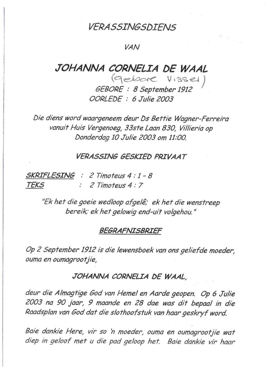 WAAL-DE-Johanna-Cornelia-nee-Visser-1912-2003-F_1