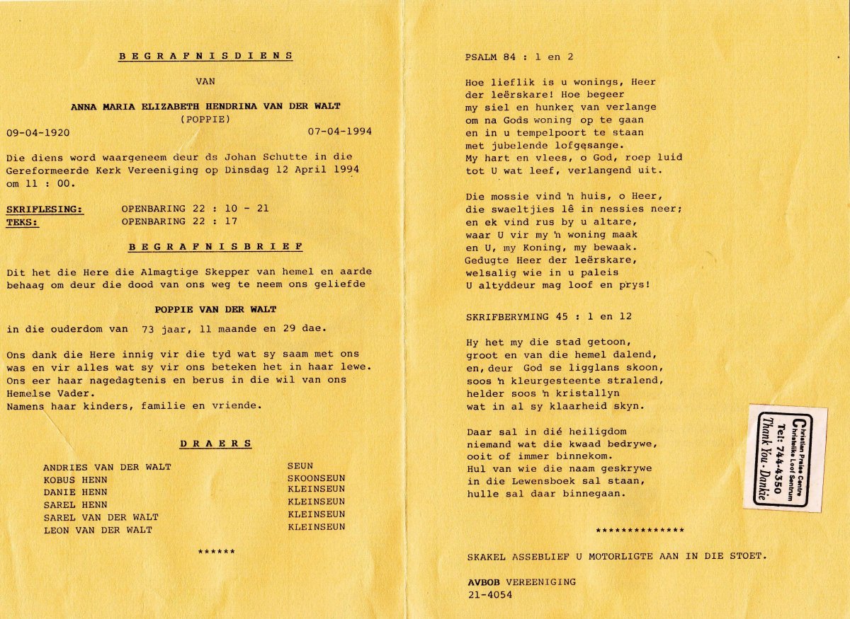 WALT-VAN-DER-Anna-Maria-Elizabeth-Hendrina-1920-1994-F_1