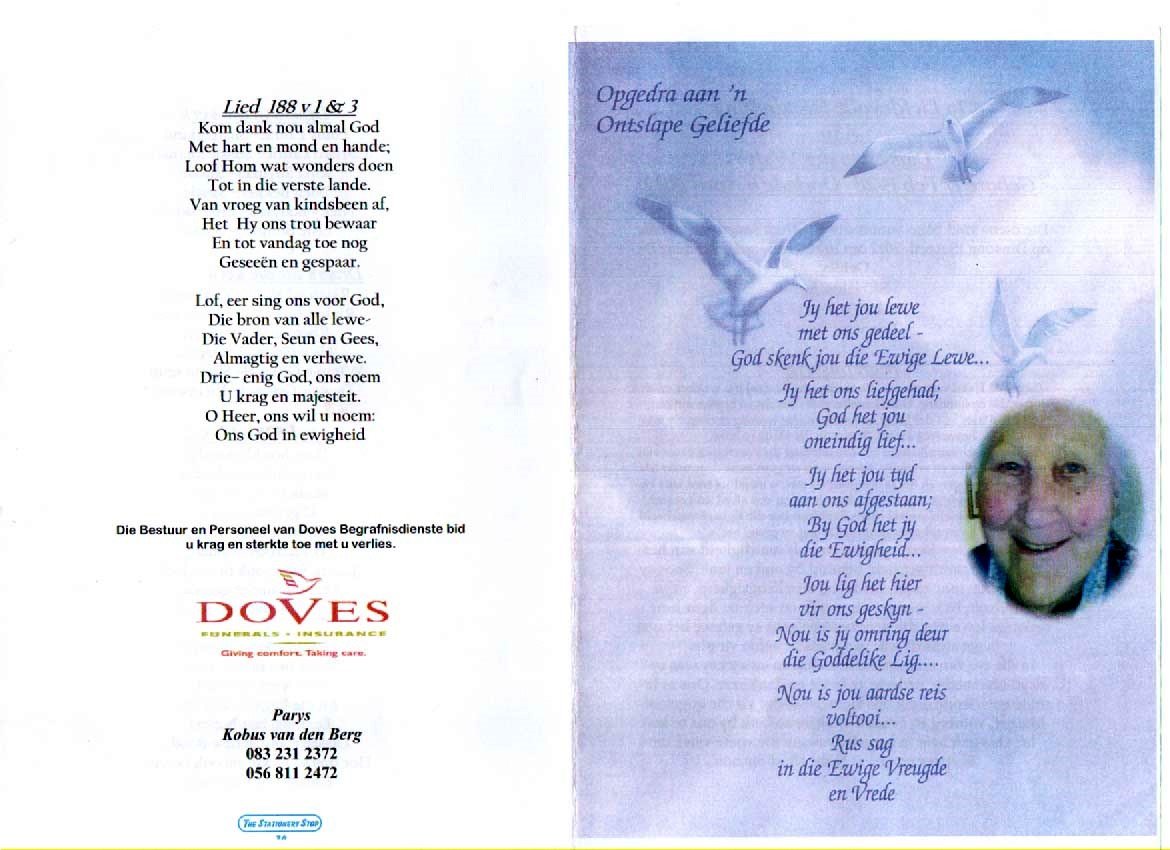 WALT-VAN-DER-Daisy-1928-2012-F-1