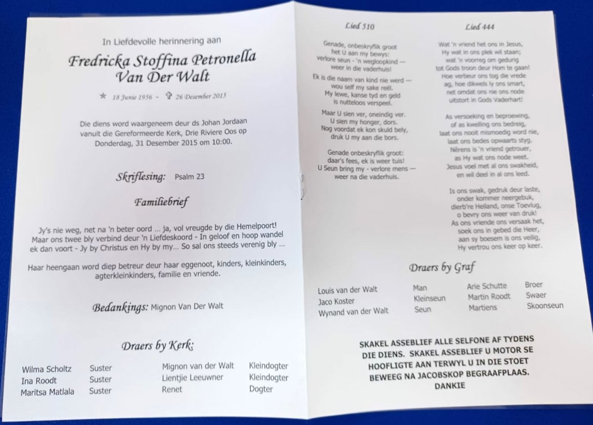 WALT-VAN-DER-Fredricka-Stoffina-Nn-Lilly-1956-2015-F_1 UncommonName