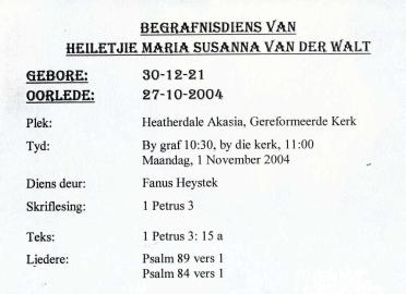 WALT-VAN-DER-Heiletjie-Maria-Susanna-1921-2004-F