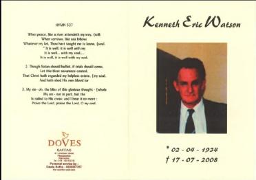 WATSON-Kenneth-Eric-1934-2008-GGSA.NoordWesVersameling-M