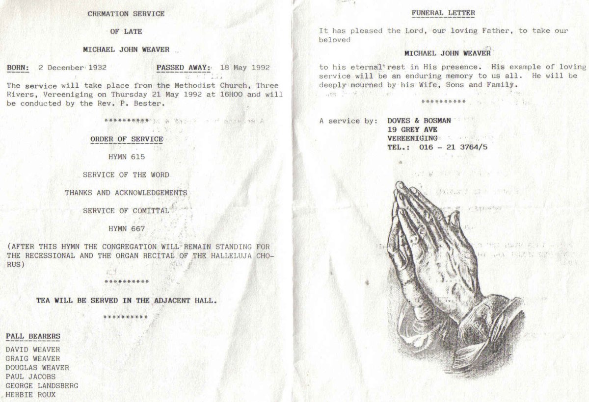WEAVER, Michael John 1932-1992_1
