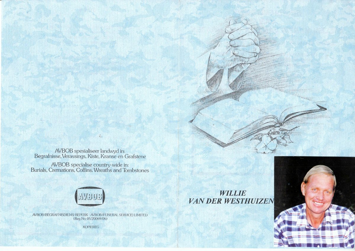 WESTHUIZEN-VAN-DER-Willem-Martin-Nn-Willie-1951-1997-M-01