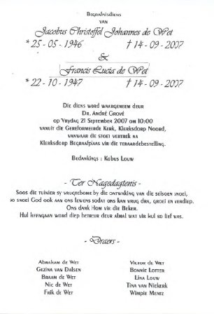 WET-DE-Jacobus-Christoffel-Johannes-1946-2007-M---WET-DE-Francis-Lucia-1947-2007-F_1