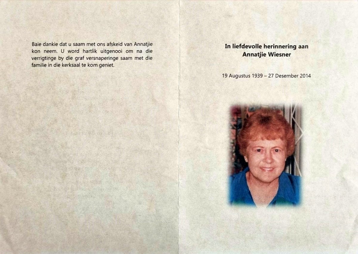 WIESNER-Anna-Catharina-Nn-Annatjie-nee-JanseVanVuuren-1939-2014-F_1