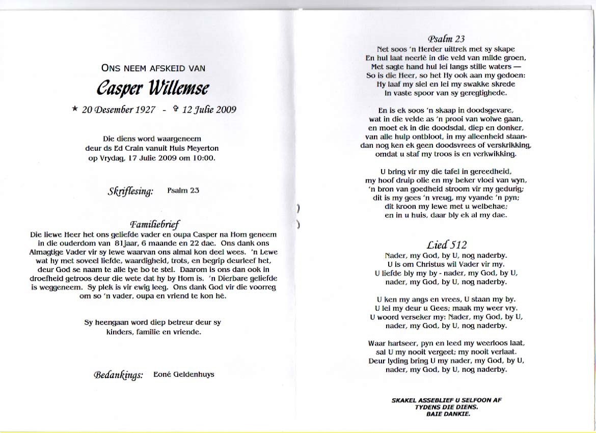 WILLEMSE-Casper-1927-2009-M-2