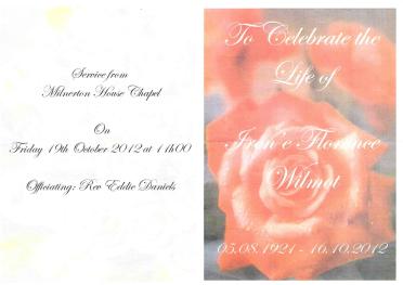 WILMOT-Irene-Florence-1921-2012-F