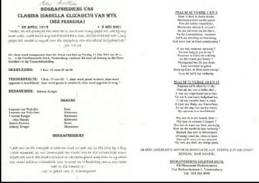 WYK-VAN-Clarina-Isabella-Elizabeth-nee-Ferreira-1912-2001-GGSA.NoordWesVersameling-F