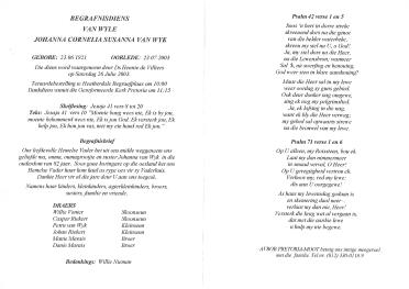 WYK-VAN-Johanna-Cornelia-Susanna-Nn-Johanna-nee-Marais-1921-2003-F_2